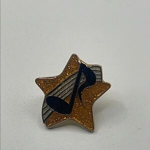 MUST‎ BUNDLE 
Gold and Black Star Music Note Pin